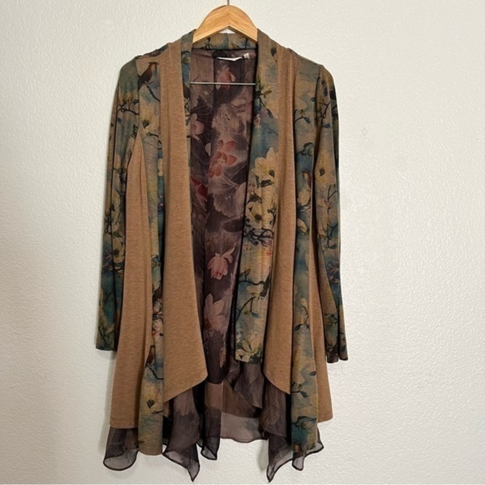 Soft Surroundings Tea Garden Topper Cardigan